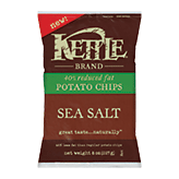 Kettle Chips  sea salt potato chips, 40% less fat Full-Size Picture